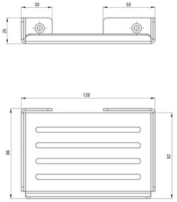 Deante ADM_A411 - Portasapone a parete MOKKO bianco