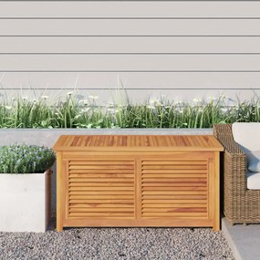 Contenitore Giardino Con Borsa 114x50x58cm Legno Massello Teak /