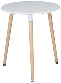 Tavolo MAIORCA rotondo bianco tre gambe 80&#215;80 cm