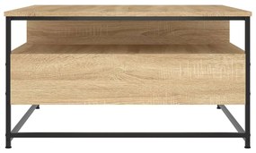 Tavolino da Salotto Rovere Sonoma 80x80x45cm Legno Multistrato