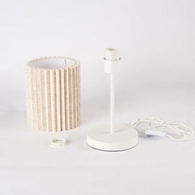 Brilagi - Lampada da tavolo NORDIC WAVE 1xE27/15W/230V lino/bianco