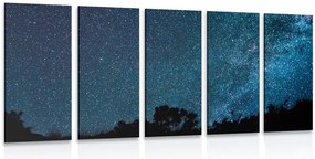 Quadri 5 pezzi – Via Lattea tra le stelle