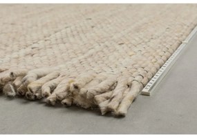 Tappeto in lana beige , 170 x 240 cm Frills - Zuiver
