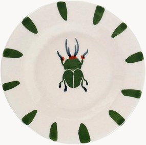 Piatto da dessert dipinto a mano Leafy Bug