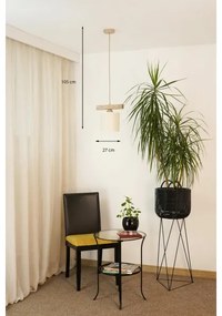 Brilagi - Lampadario a sospensione con filo FOREST 1xE27/15W/230V pino/marrone/color crema