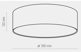 Plafoniera per bambini RONDO KIDS 4xE27/15W/230V rosa