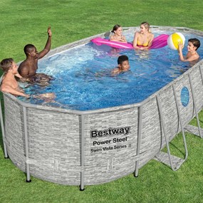 Set Piscina Power Steel Swim Vista Series 549x274x122 Cm /
