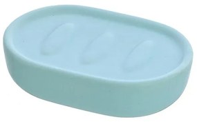 Portasapone da appoggio linea Sidney in ceramica colore turchese pastello