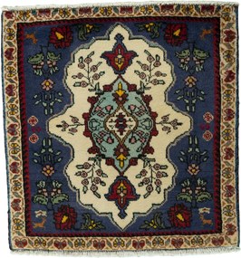 Shiraz Tappeto 70x60 Rosso (Iran) Annodato A Mano
