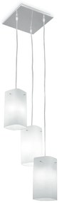 Lampadario Sospensione Square Coordinati  Colore Bianco 60W