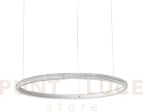 Miracle sospensione con decoro effetto cristallo bianco led 3000k 4...