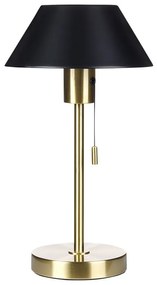 Lampada da tavolo metallo nero e oro 37 cm CAPARO Beliani