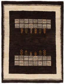 Gabbeh Tappeto 150 x 200 Marrone (Iran) Annodato A Mano