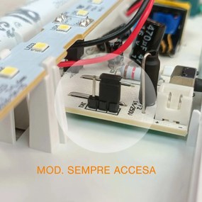 Lampada Emergenza LED da incasso o da muro Autonomia 3h S.A. o S.E. Colore Bianco Freddo 6.000K