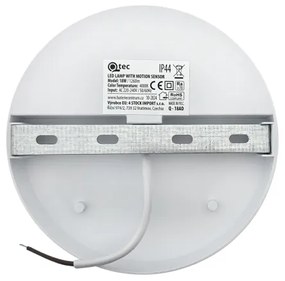 Lampada da parete LED per esterni con sensore di movimento, LED/18W/230V, IP44, bianca