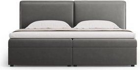 Letto boxspring grigio con contenitore 180x200 cm Arendal - Cosmopolitan Design