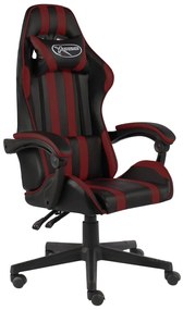 Sedia Da Gaming Nero E Rosso Vino İn Similpelle /
