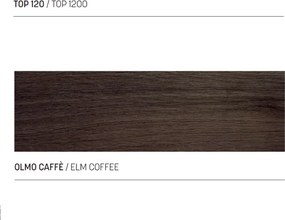 Mensolone in legno sospeso 120 cm per lavabo bagno NINFA Olmo Caffč