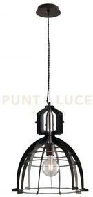 Lampadario a sospensione urban in metallo bronzo 1 luce attacco e27...
