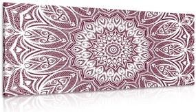 Quadro su tela – Mandala armonia su sfondo rosa