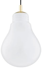 Argon 4879 - Lampadario a sospensione con filo JESSE 1xE27/15W/230V oro/bianco