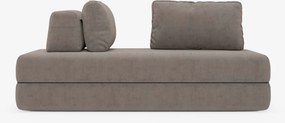 Rift divano letto matrimoniale 2 posti e 3 posti con schienali mobili - materasso alto 24 cm e memory foam in tessuto smacchiabile T31