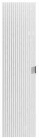 Colonna da bagno sospesa scanalata H140 cm Bianco opaco - ZEVINI