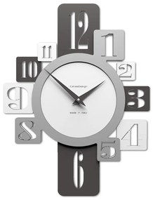 CalleaDesign Orologio da parete Onyx bianco