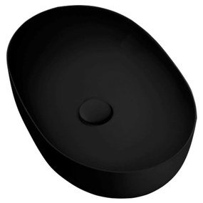 Lavabo D'Appoggio 60x40 Cm Kerasan "Nolita" Nero Opaco