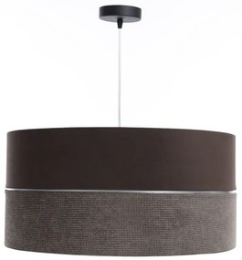 Lampadario a sospensione con filo TWIST 1xE27/60W/230V marrone/argento