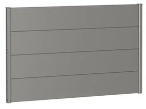 Frangivista in acciaio metallizzato grigio BIOHORT L 145 x H 91 cm, spessore 44 mm