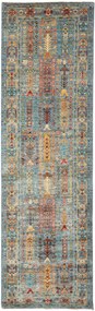 Samarkand Tappeto 270 x 80 Blu (Pakistan) Annodato A Mano