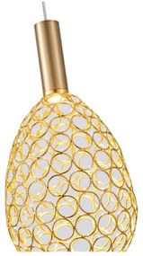 Lampadario LED a sospensione con filo LED/6,3W/230V 3000K oro diametro 14 cm