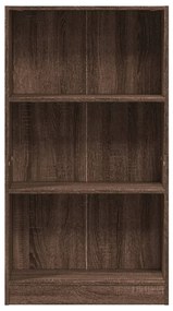 Libreria rovere marrone 60x24x109 cm in legno multistrato