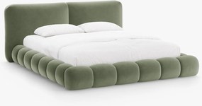 Letto imbottito Solange con contenitore in velluto Magic Velvet – 200x200 cm