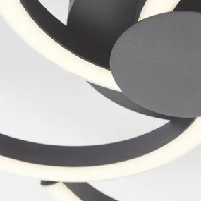 Brilliant - Plafoniera LED FICO LED/22W/230V diametro 34 cm nero