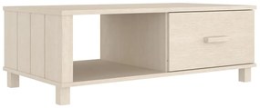 Tavolino hamar miele 100x55x35 cm in legno massello di pino