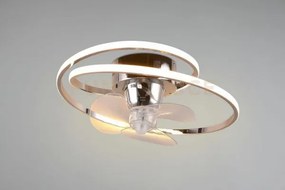 Ventilatori a soffitto umea led spirale cromata  r67252106