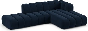 Divano angolare blu scuro ad angolo destro Lupine - Micadoni Home