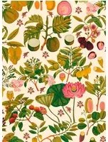 Mindthegap Carta da parati Asian Fruits and Flowers - Cream
