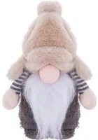 Gnomo Natale fermaporta 33 cm righe