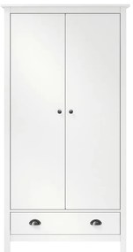 Armadio a 2 ante hill bianco 89x50x170cm in legno di pino