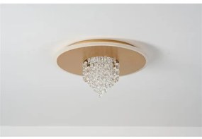 Searchlight 21126-32GO - Plafoniera LED dimmerabile DELUGE 20W/230V Ø 31,5 cm dorata