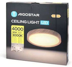 Aigostar - Plafoniera LED LED/36W/230V 3000K diametro 48,1 cm