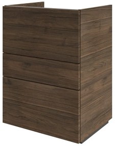 Mobile da bagno sotto lavabo SENSEA Neo Frame noce lucido L 60 x H 84 x P 48 cm 3 cassetti, lavabo non incluso