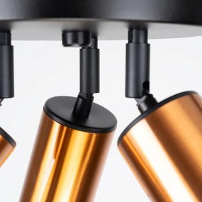 Sollux SL.1377 - Faretto WINX 3xGU10/10W/230V nero/rame