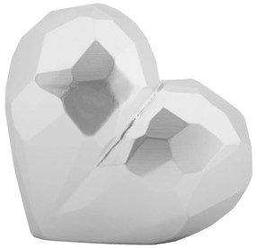 Vaso Heart Silver Cm 19X9X18 Elegante e Moderno