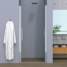 Box Doccia Battente 70 Cm Feridras "Royal" Cromo Lucido/Vetro Trasparente