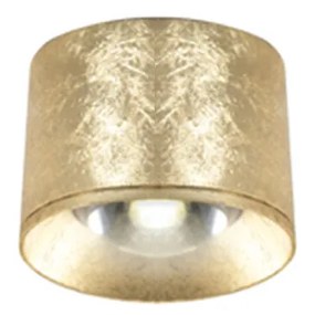 Plafoniera Contemporanea Pocket Metallo Foglia Oro Led 9W