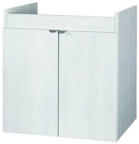 Mobile lavanderia Exe 2 ante in truciolare olmo perla P 50 x L 60 x H 65 cm
